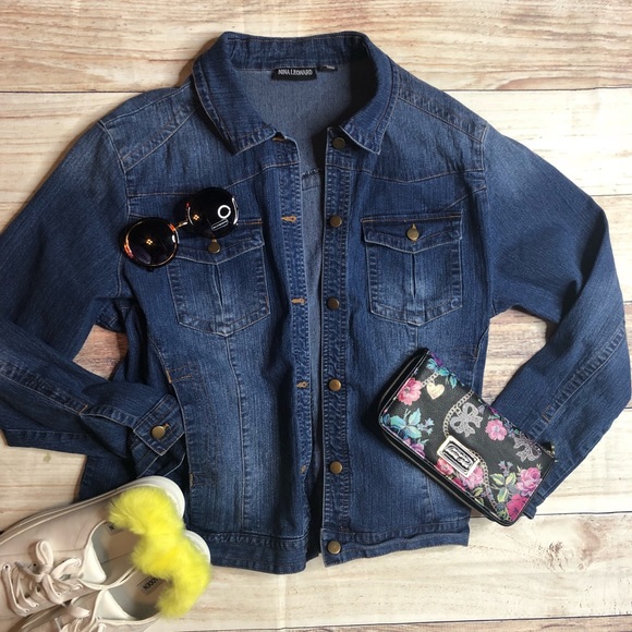 Nina Leonard Jackets & Blazers - Plus Denim Jacket from Nina Leonard Sz 2x